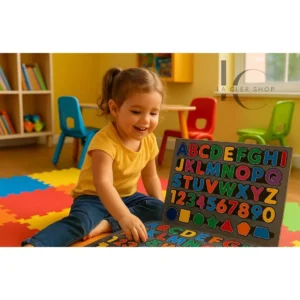 Alfabeto Gigante Encaixe Números, Letras e Formas Geométricas em MDF 3X1