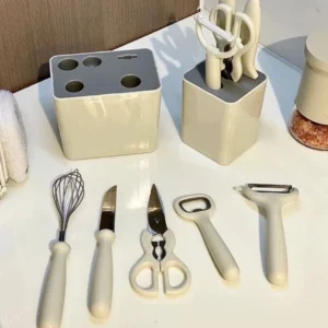 Conjunto de 6 peças de utensílios de cozinha faca de casca de frutas cozinha multifuncional