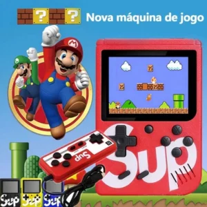 Mini Nintendo videogame portátil 400 jogos super retro clássico jogo antigo dos anos 1980 com controle para 2 pessoas