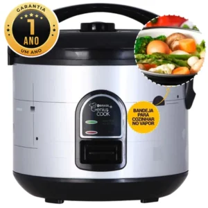 Panela Elétrica de Arroz 5 xícaras 1L - Com legumeira - Multifuncional - In Brasil