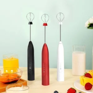 Batedor Misturador Mixer Elétrico para Bebidas Leite Café Clara de Ovo 2 em 1